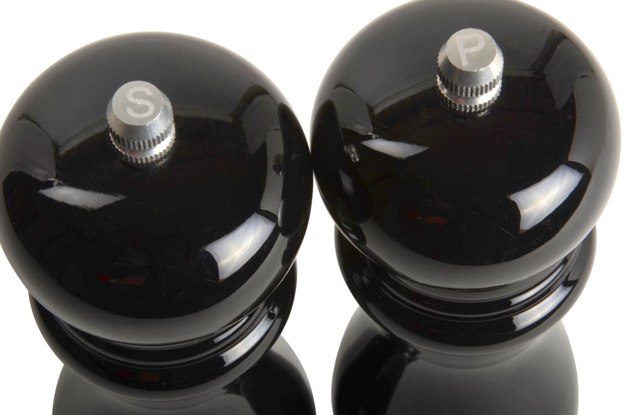 IB Laursen Gewürzmühle Salz-/ Pfeffermühle 2er-Set Schwarz