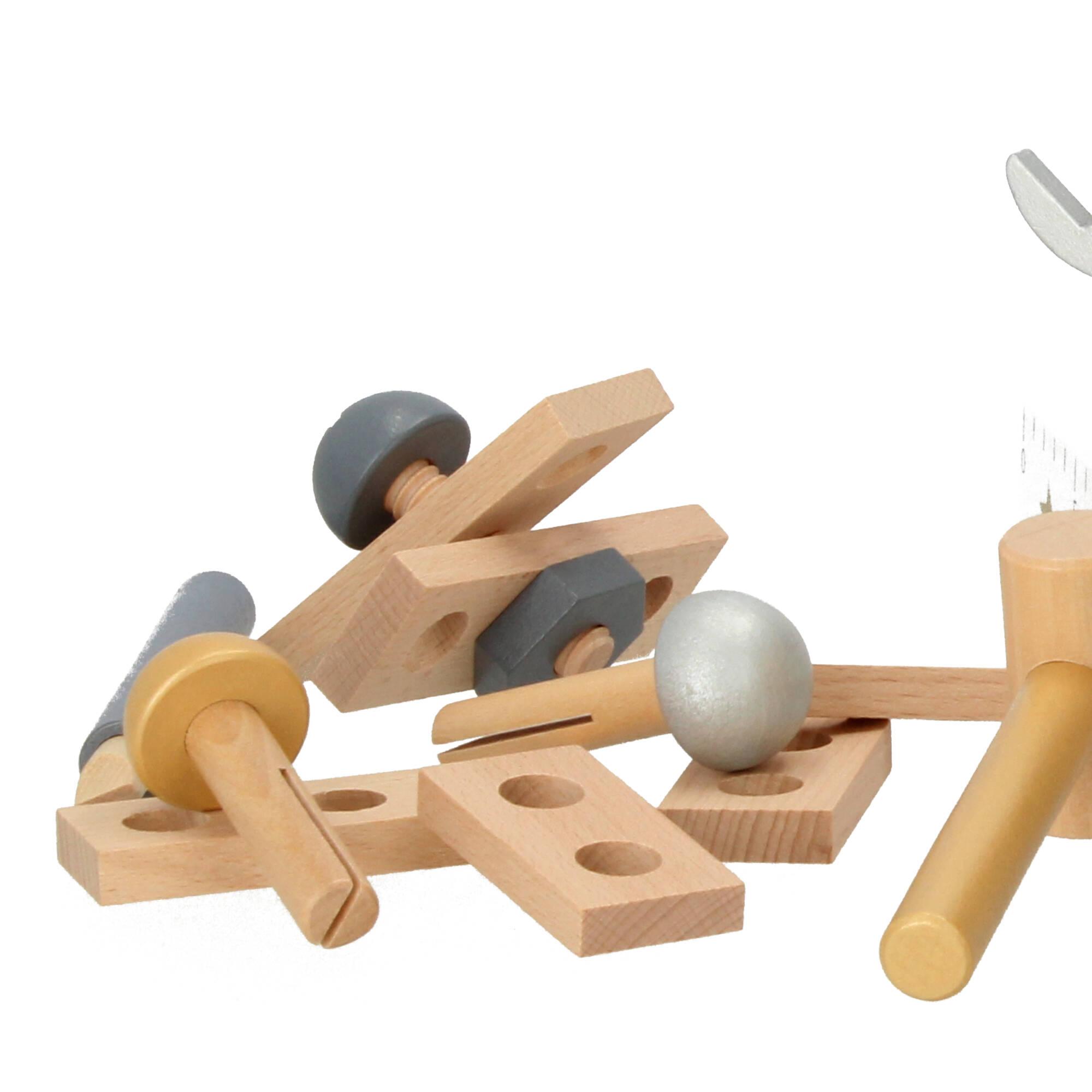 JaBaDaBaDo Werkzeugkiste Spielset Holzspielzeug Werkzeug 2+ JaBaDaBaDo Werkzeugkiste Spielset Holzspielzeug Werkzeug 2+