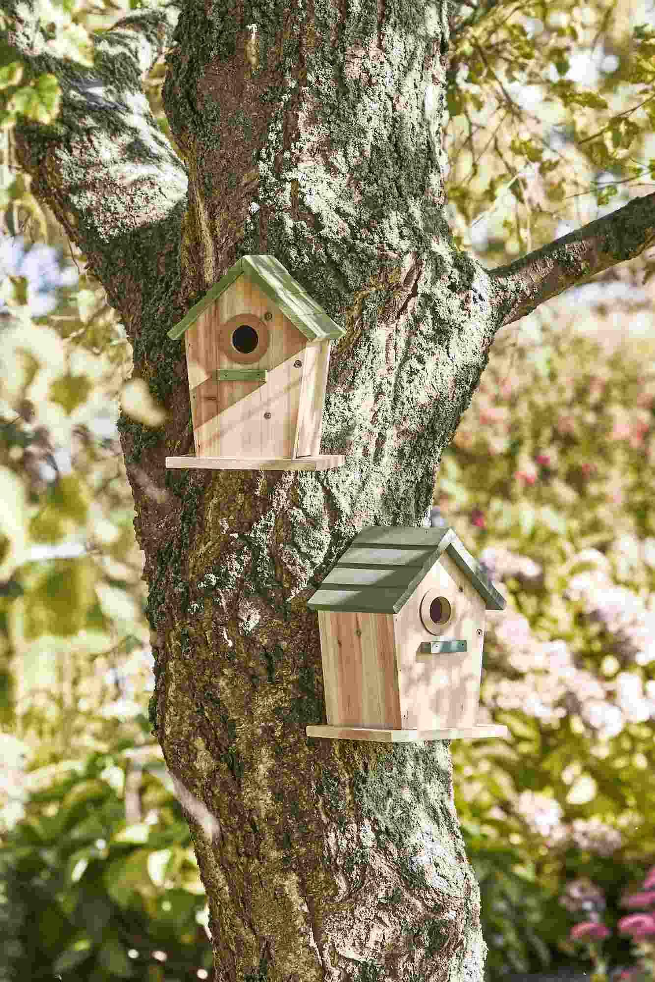 IB Laursen Nistkasten Vogelhaus Naturf. grünes Dach IB Laursen Nistkasten Vogelhaus Naturf. grünes Dach