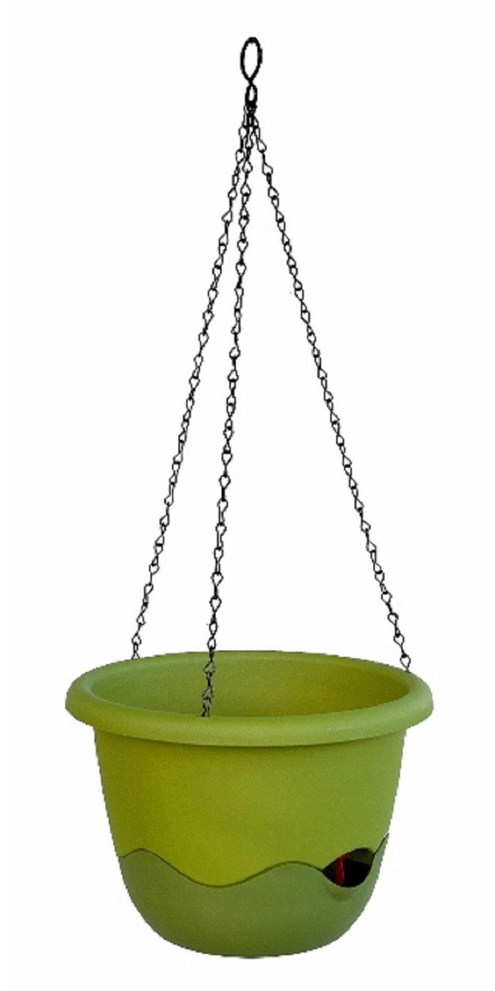 Plastia Blumenampel Mareta 25 grün Wasserspeicher Plastia Blumenampel Mareta 25 grün Wasserspeicher