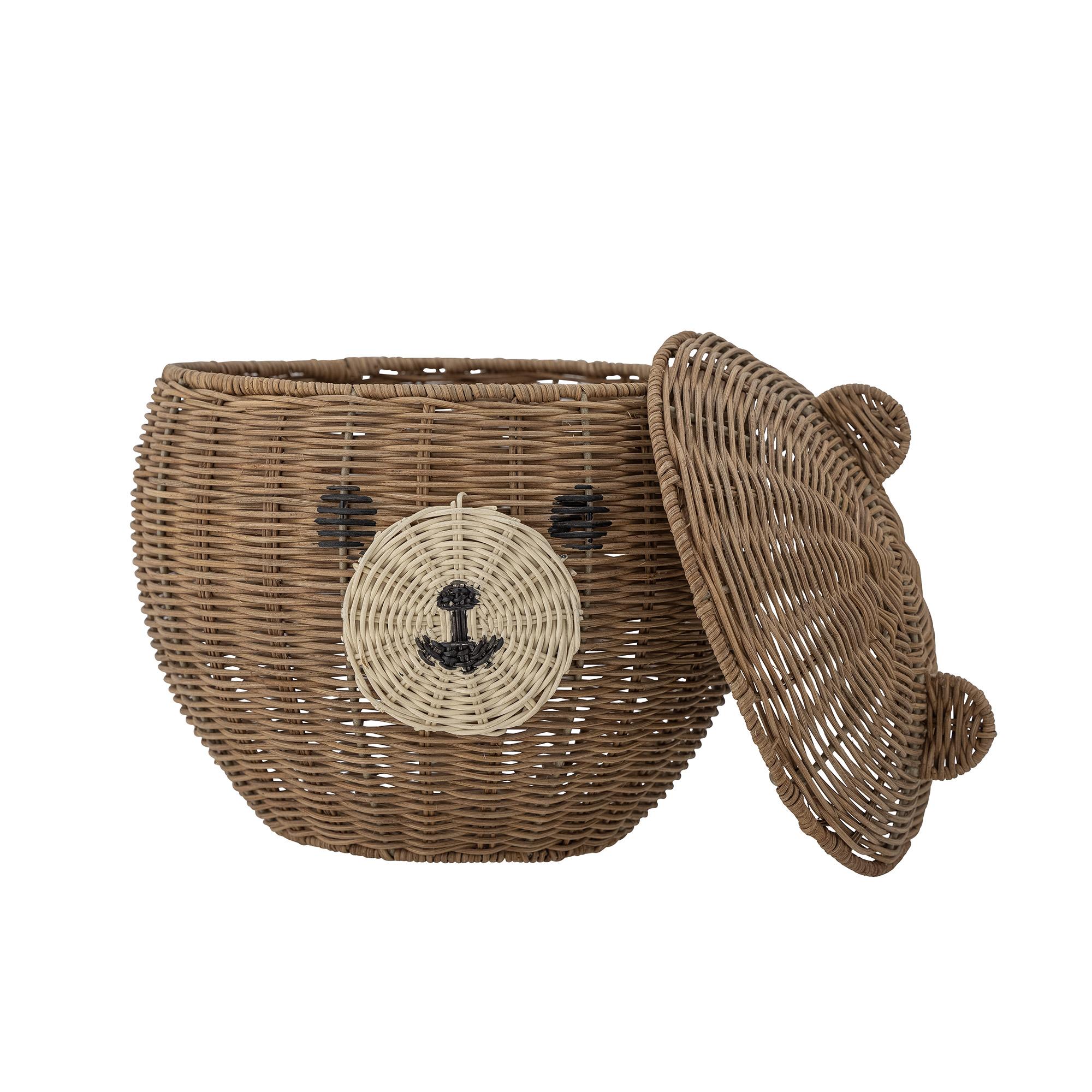 Bloomingville Lilu Aufbewahrungskorb mit Deckel Bär