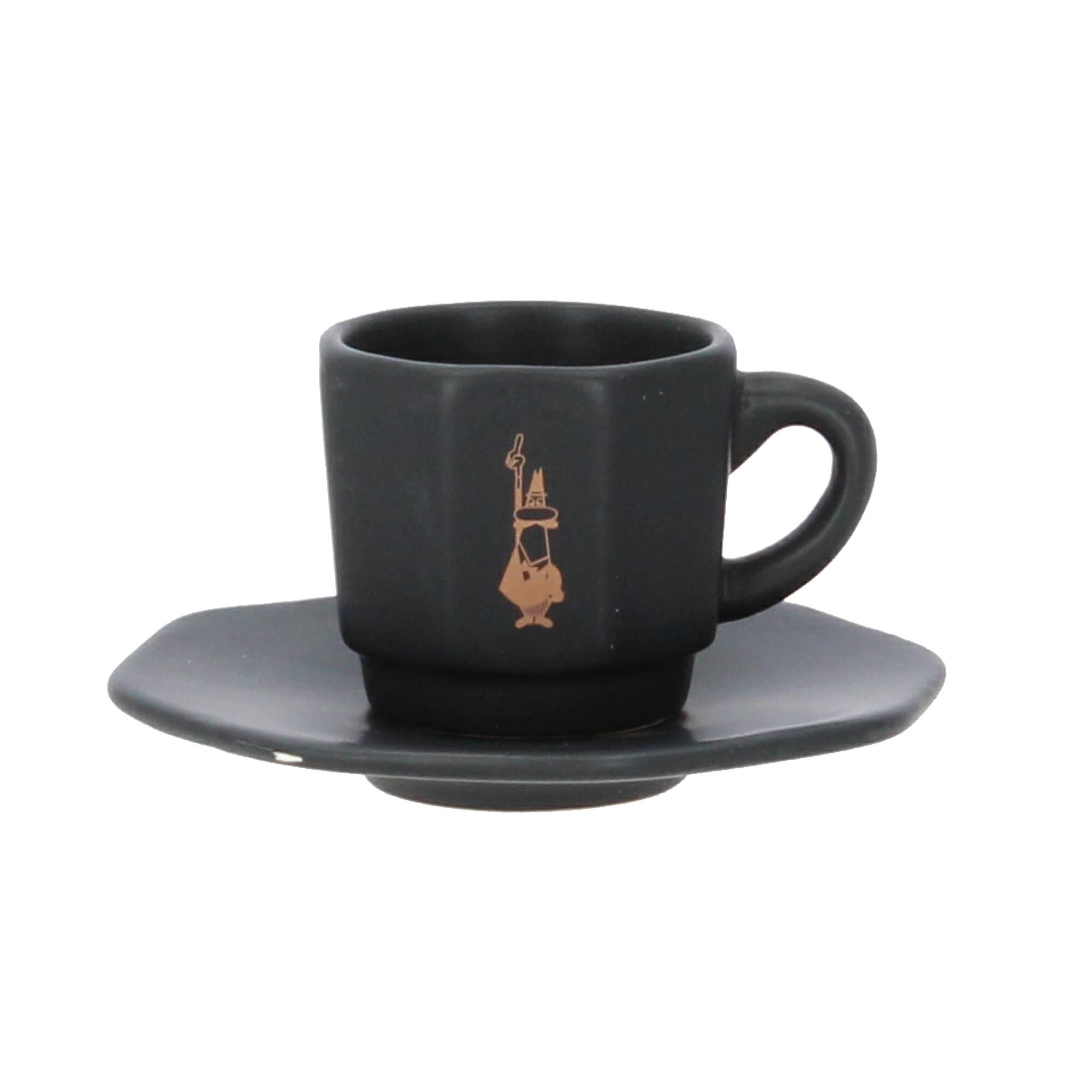 Bialetti Espressotassen-Set schwarz 4-tlg.