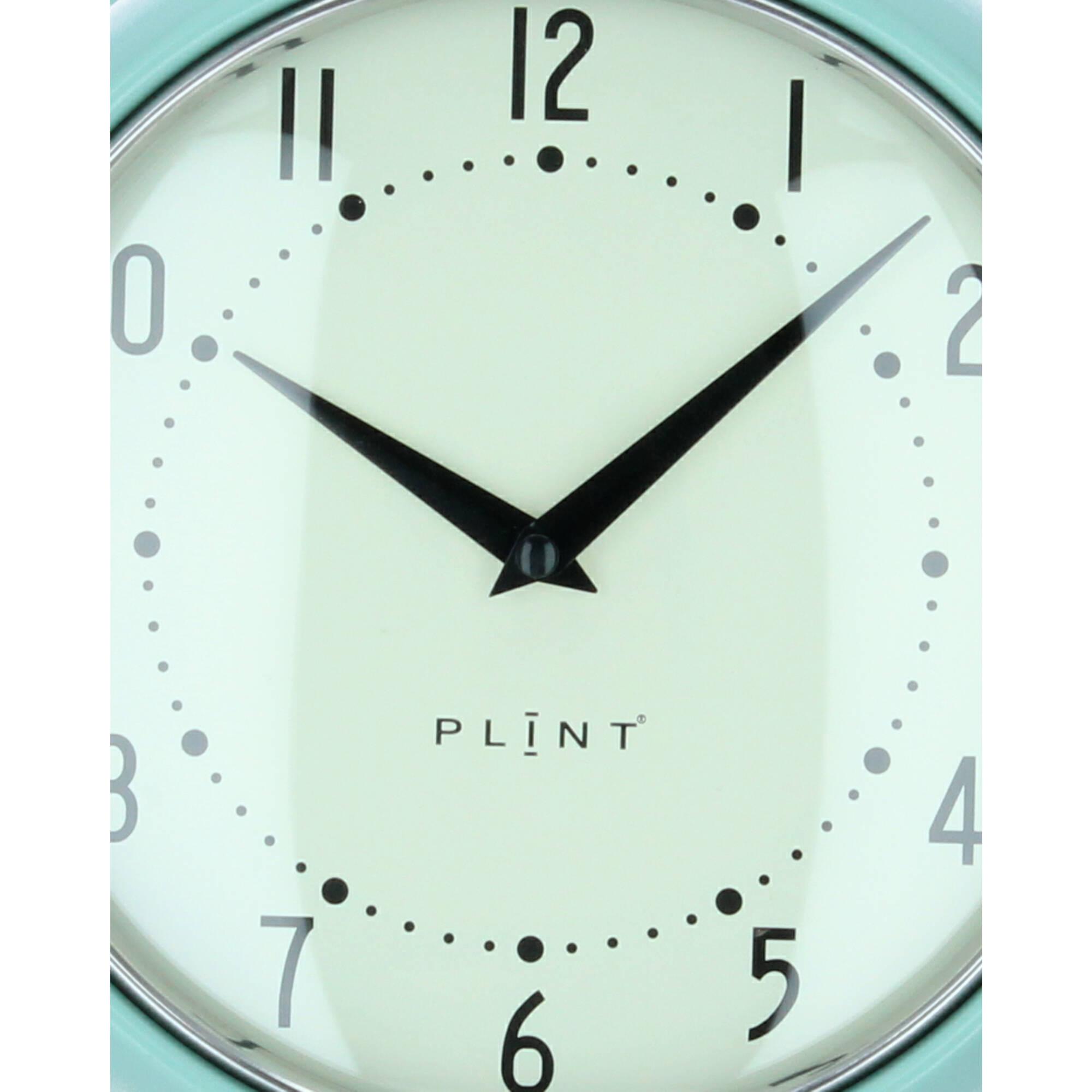 Plint Wanduhr Küchenuhr Retro leaf pastellgrün Plint Wanduhr Küchenuhr Retro leaf pastellgrün